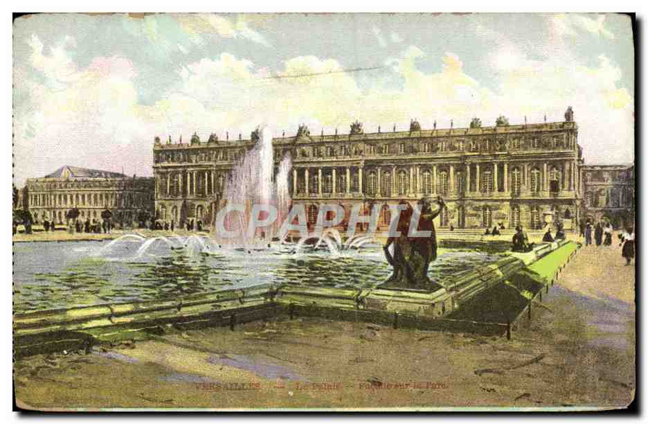 Versailles — Le Palais — Fontaine sur la Place