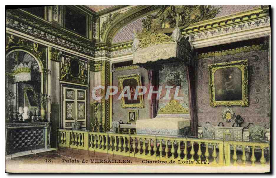 CPA Versailles Chambre de Louis XIV palais