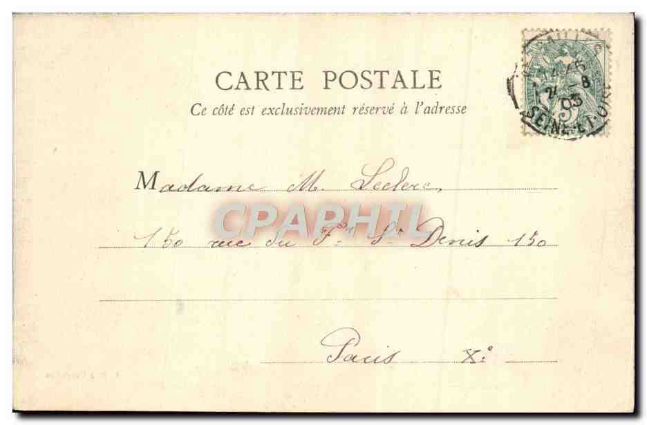 CPA Versailles Parc du Petit Trianon La laiterie de Marie Antoinette — Rückseite