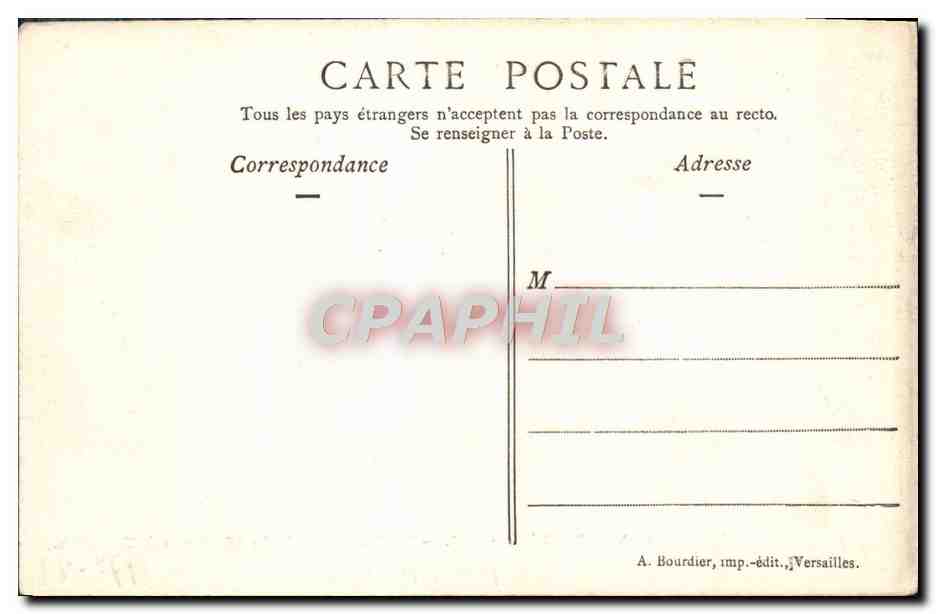 CPA Versailles Le Pavillon de la musique a Trianon — Verso