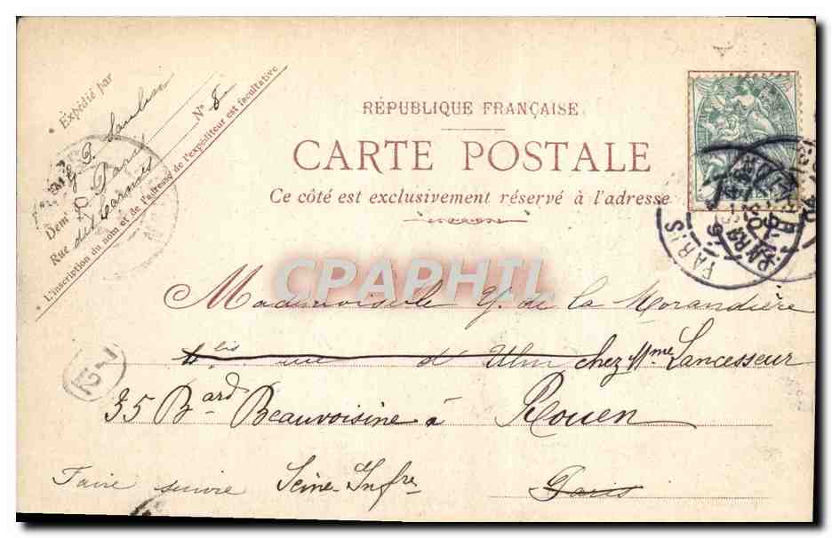 CPA Versailles Voiture Du Sacre De Charles X — Back