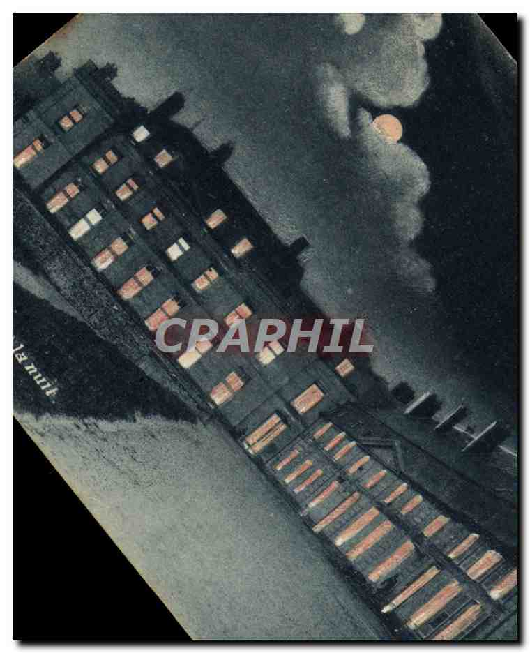 CPA Dourdan la nuit Hotel de ville