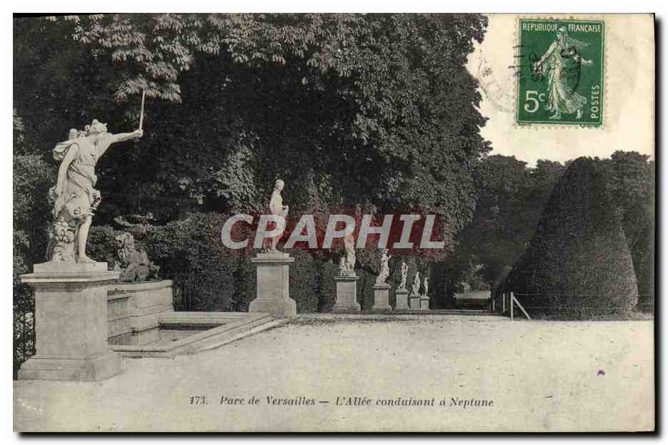 CPA Versailles L'Allee Conduisant a Neptune