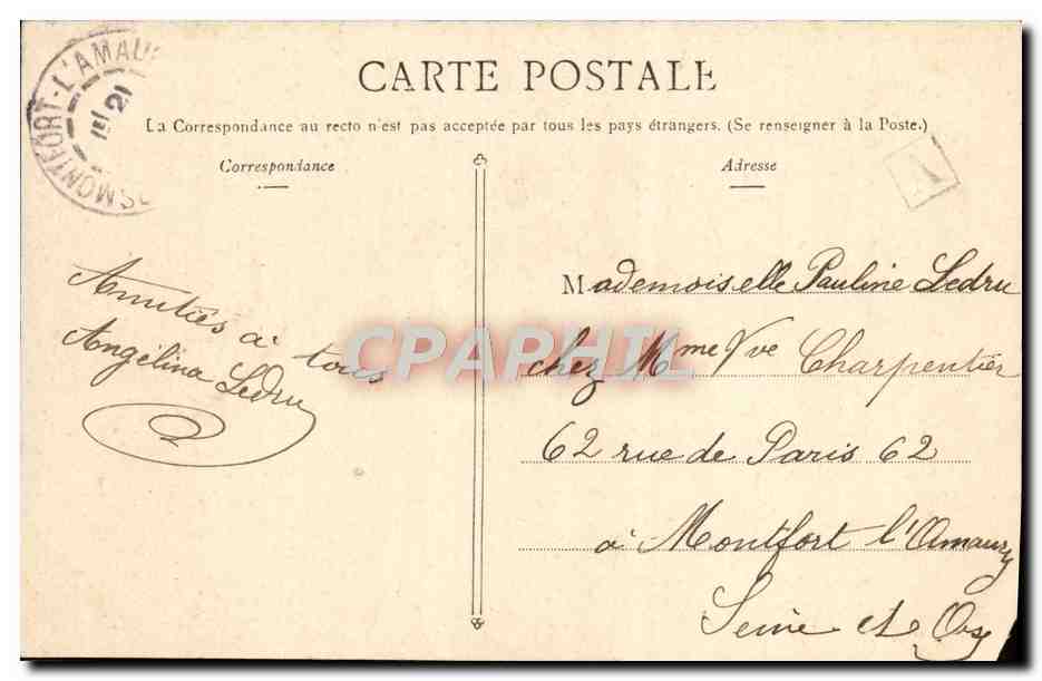 CPA Versailles Parc Toilette d'Apollon — Verso