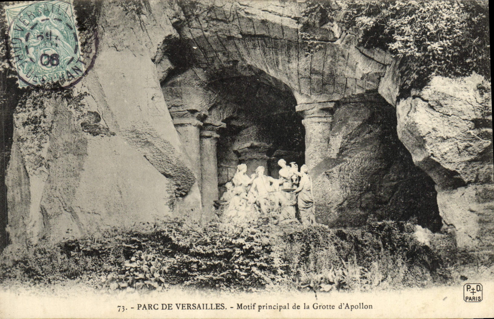 Parc de Versailles — Motif principal de la Grotte d'Apollon — P. D. Paris n°73