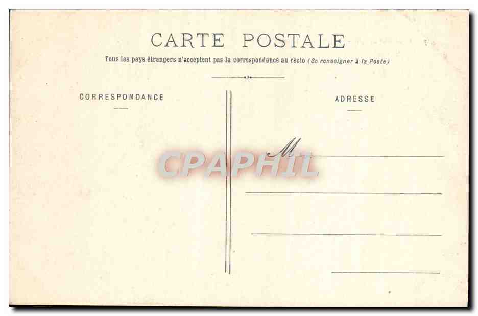 CPA Versailles Le petit Trianon — Back