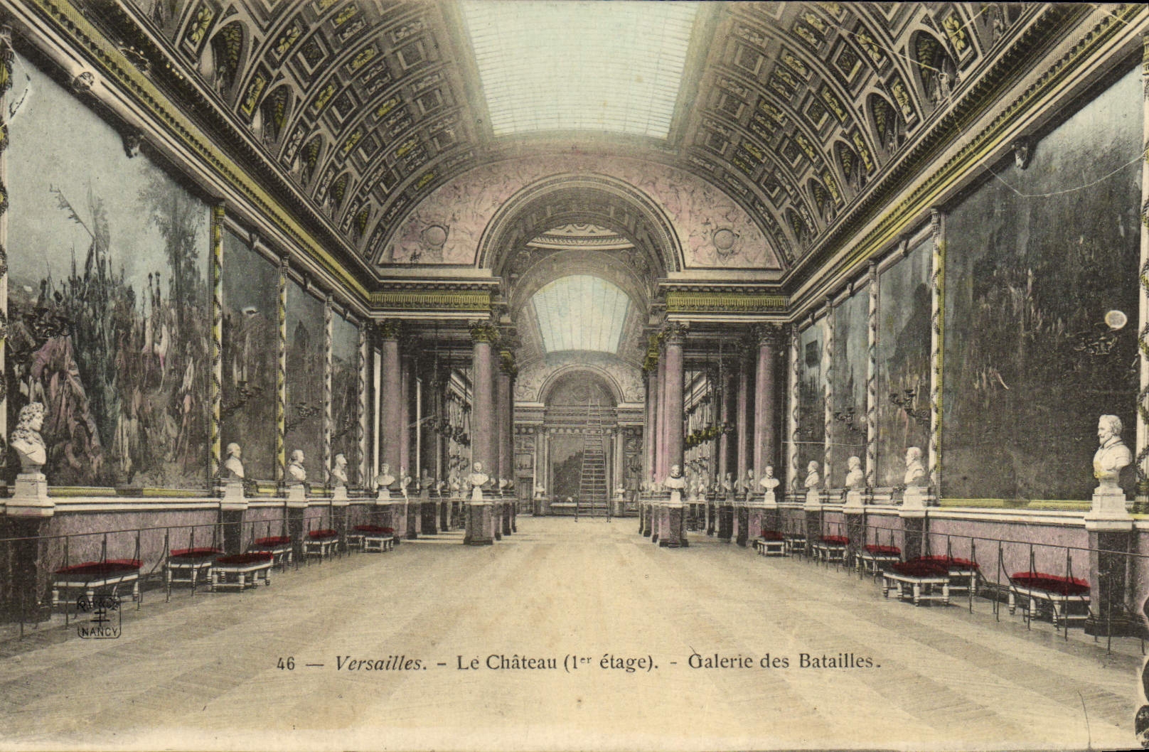 CPA Versailles Le Chateau Galerie des Batailles