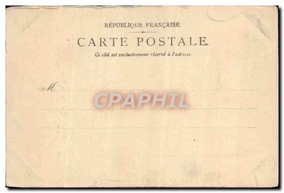 CPA Versailles Parc du Chateau Bosqsuet de l'Arc de TRiomphe Bassin du char de la France Triomphante  — Verso