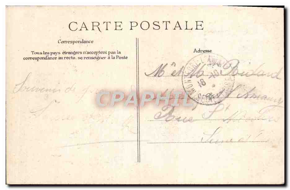 CPA Versailles Voiture du Mariage de Napoleon 1er avec Marie Louise 2 avril 1810 — Verso