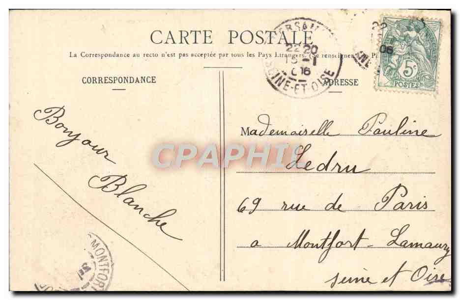 Versailles - Parc de Trianon - Temple de l'Amour - Immel, éditeur, n°87 — Verso