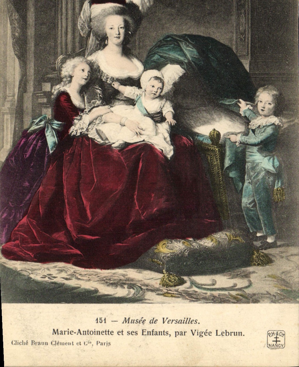 Marie-Antoinette et ses Enfants — Musée de Versailles — Cliché Braun Clément et Cie, Paris, n° 154