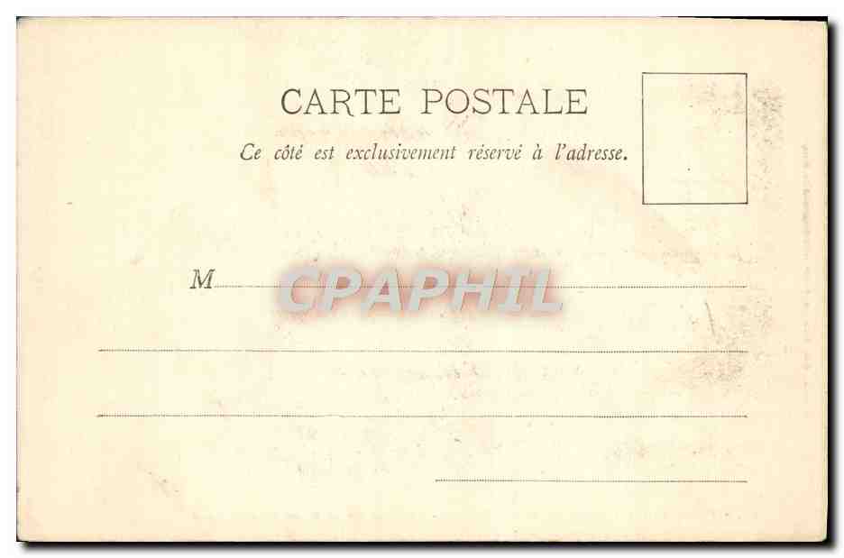 CPA Versailles Palais du Trianon Chambre de la reine d'Angleterre — Verso