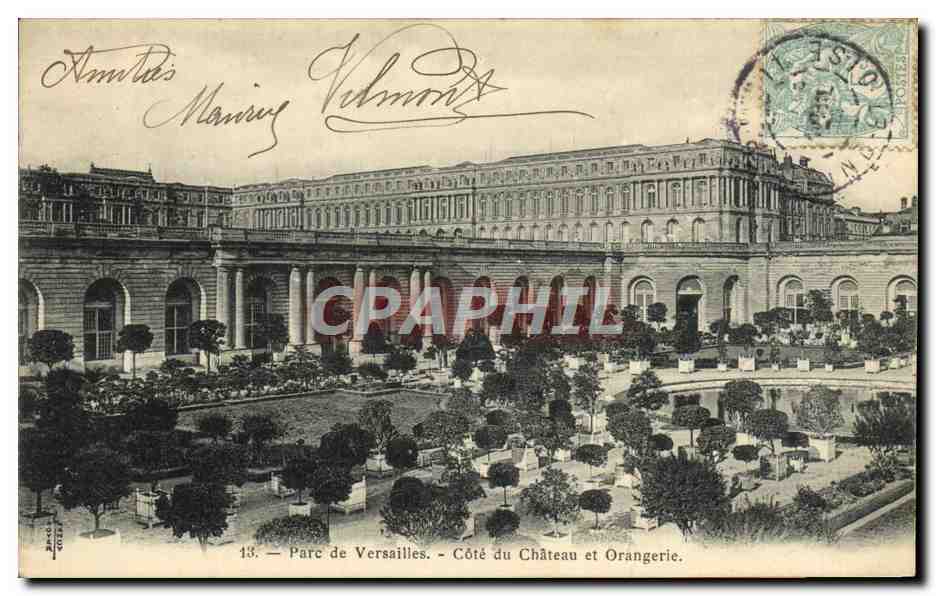CPA Versailles Cote du Chateau et Orangerie