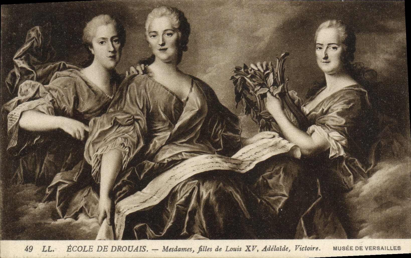 CPA Ecole De Drouais Mesdames Filles de louis XV Adelaide Victoire Musee de Versailles