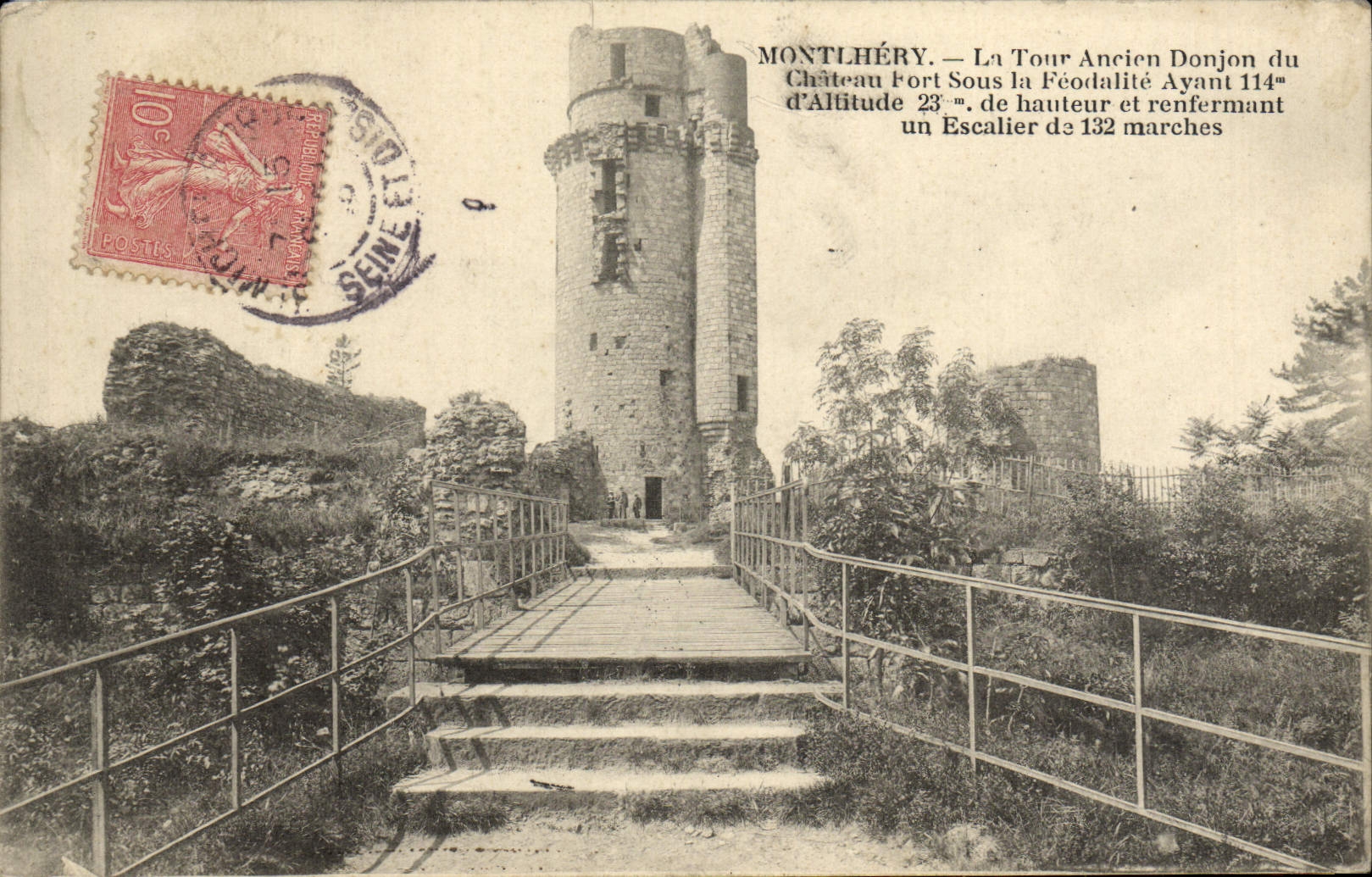 Montlhéry — La Tour Ancien Donjon du Château Fort — éditeur non identifié, n° de série non visible