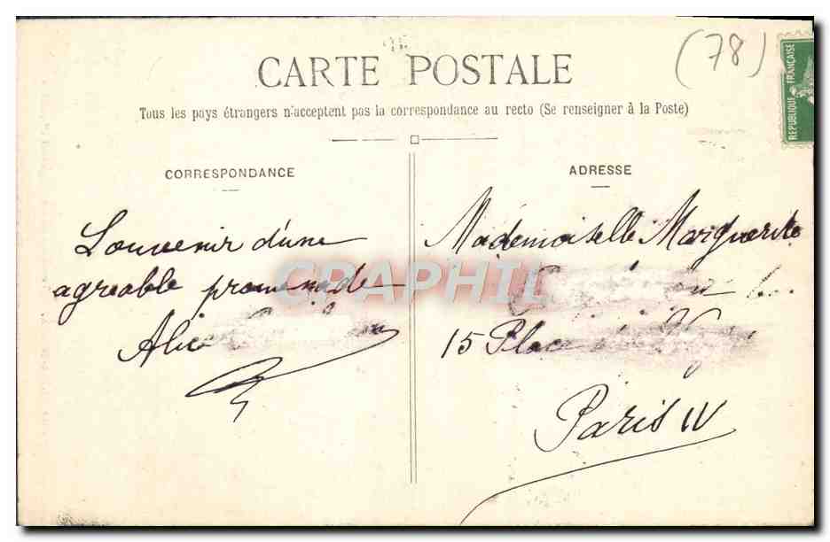 CPA Abbaye de Saint Denis Tombeau du roi Dagobert 1er — Rückseite