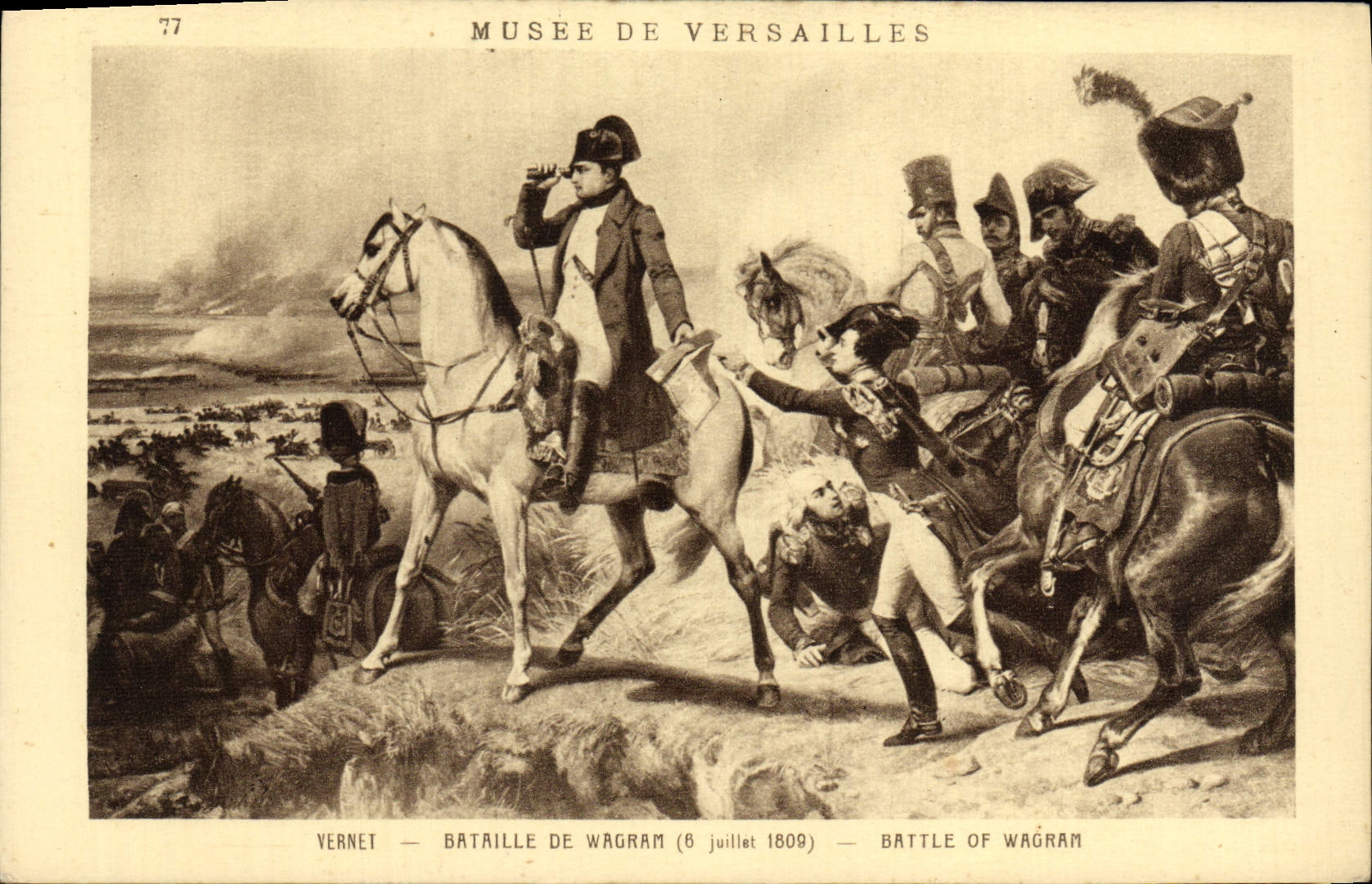 CPA Limours Musee De Versailles Napoleon 1er Bataille de Wagram 8 juillet 1809