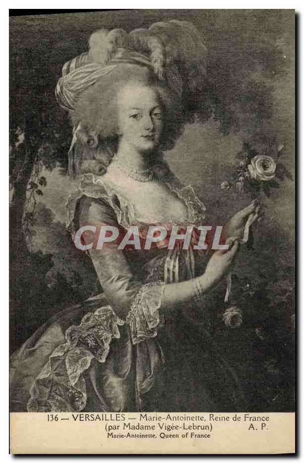 CPA Versailles Marie Antoinette Reine de France Vigee Lebrun