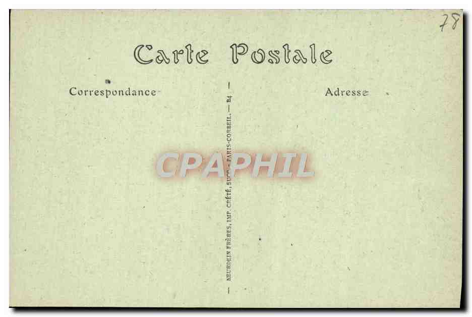 Versailles - Palais du Grand-Trianon, le Péristyle — Neudelin Frères, n° 115 — Verso
