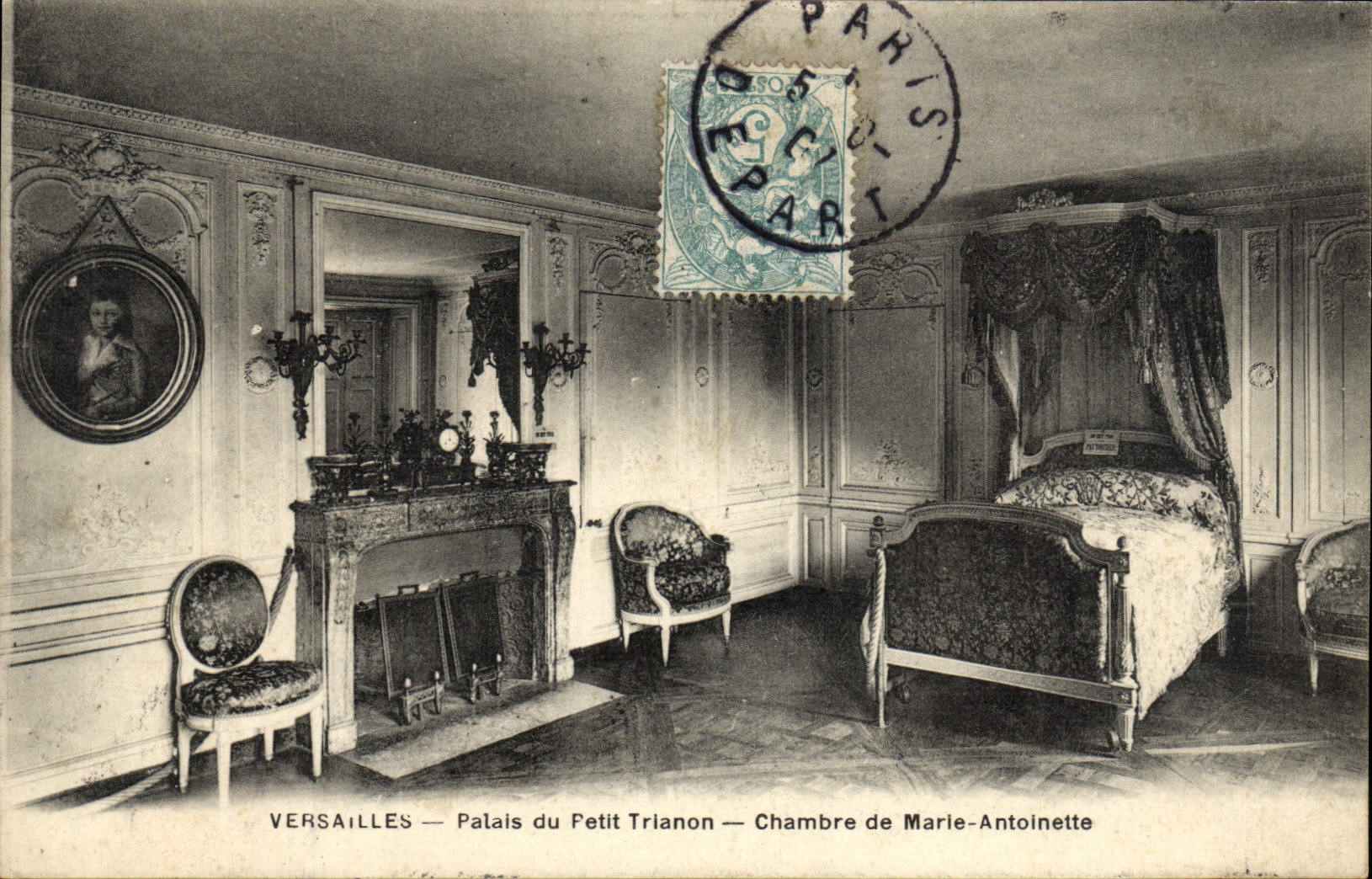 CPA Versailles Palais du Petit Trianon Chambre de Marie Antoinette