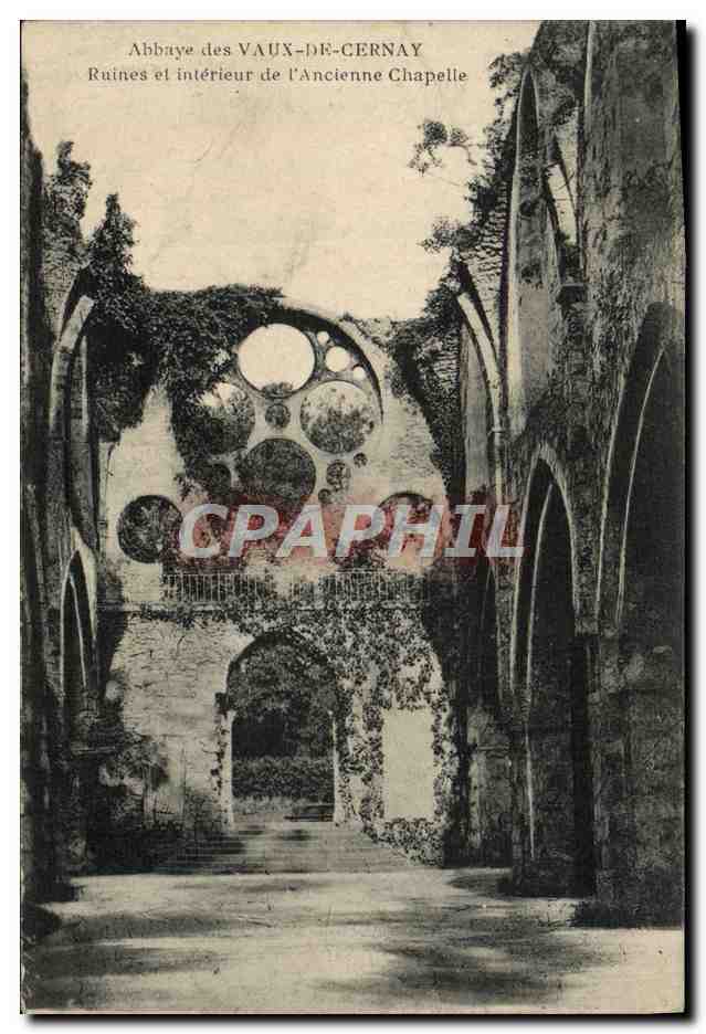 Abadía de VAUX-DE-CERNAY — Ruinas y interior de la Antigua Capilla — editor no visible