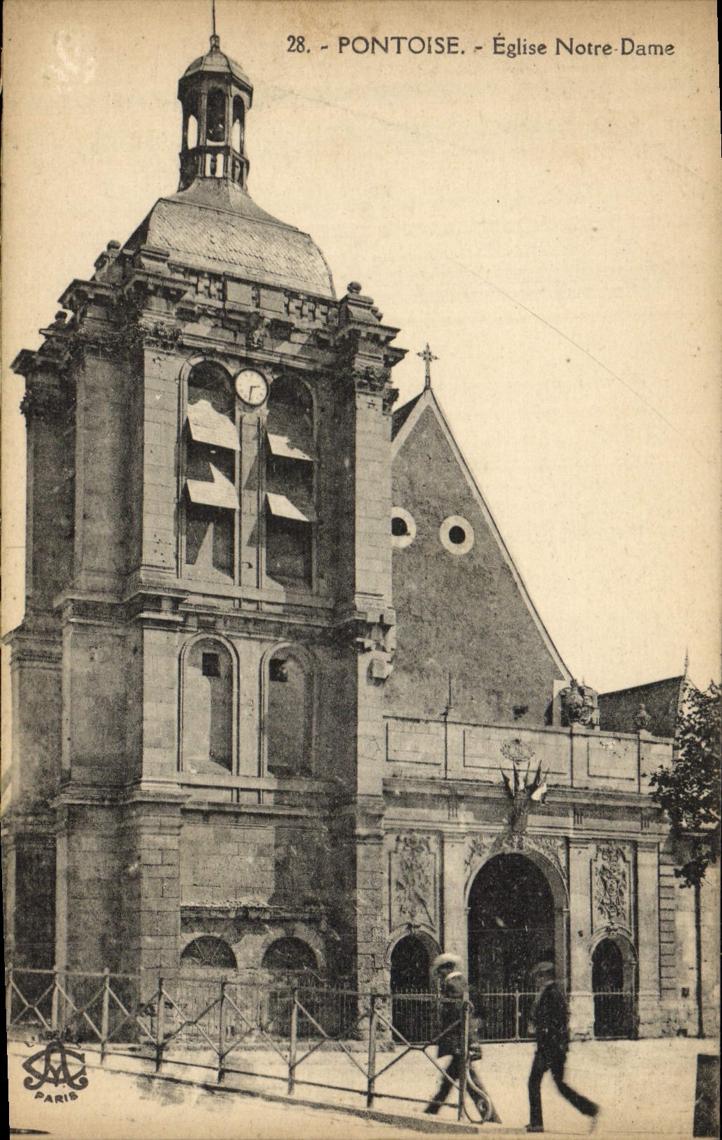 CPA Pontoise Eglise Notre Dame