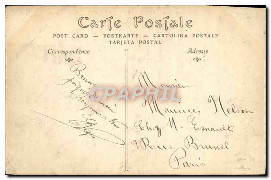 CPA Saint Germain En Laye Le Chateau — Achterkant