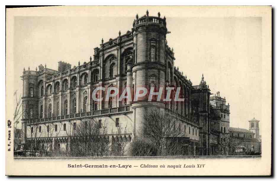 Saint-Germain-en-Laye — Schloss, in dem Ludwig XIV geboren wurde — B. F., Paris