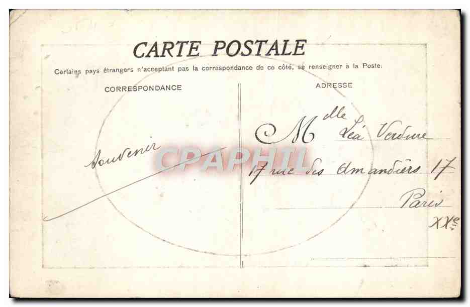 CPA Saint Germain En Laye Le Chateau — Verso