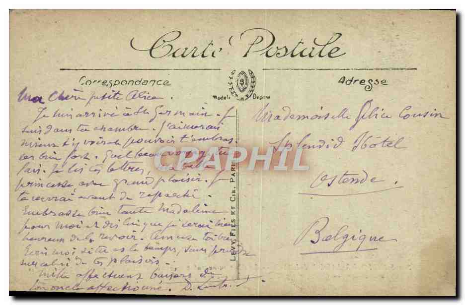 Saint-Germain-en-Laye — Le Château où fut présenté le traité de Paix aux plénipotentiaires autrichiens — LL. — Reverso