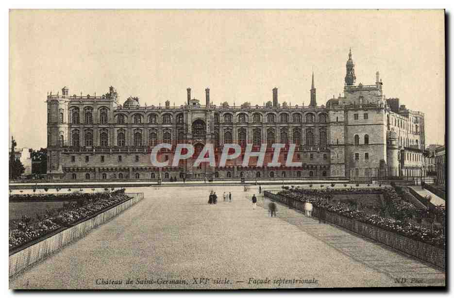 Schloss Saint-Germain, 16. Jahrhundert — Nordfassade — N.D. Pise