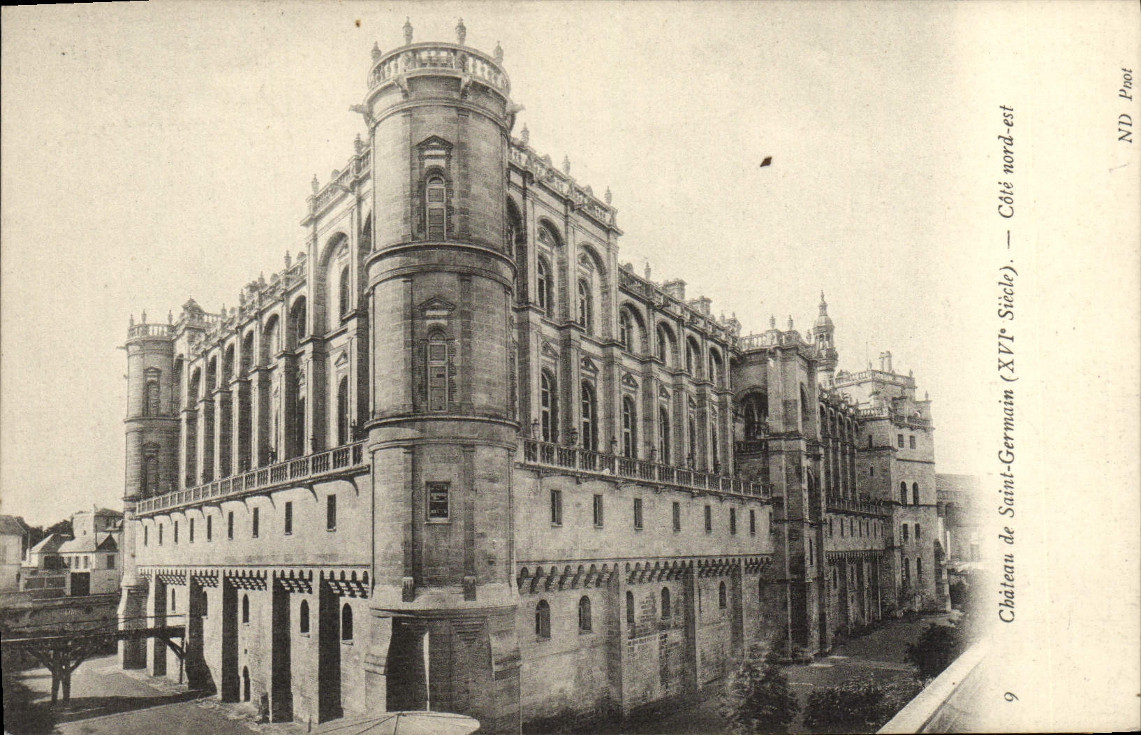 Château de Saint-Germain — Côté nord-est — XVIIe siècle