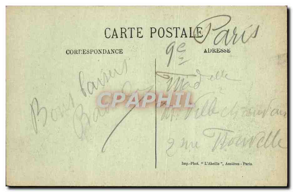 CPA Saint Germain En Laye La Parterre et le Chateau — Rückseite