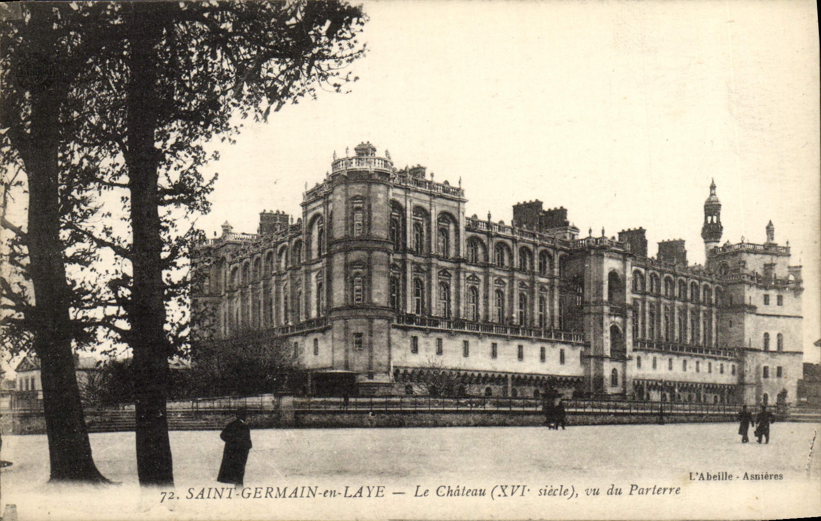 Saint-Germain-en-Laye — Le Château (XVIe siècle), vu du Parterre — L'Abeille - Asnières