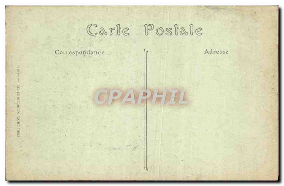 CPA Saint Germain En Laye Le Chateau La cour — Verso