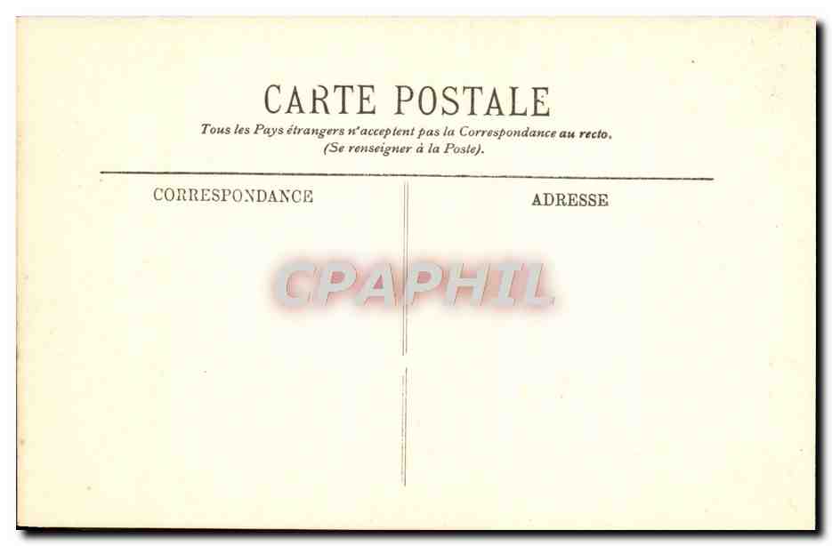 Le Château — Cabinet de travail du Président de la République — Éditeur: A. Douillet — LL — Rückseite