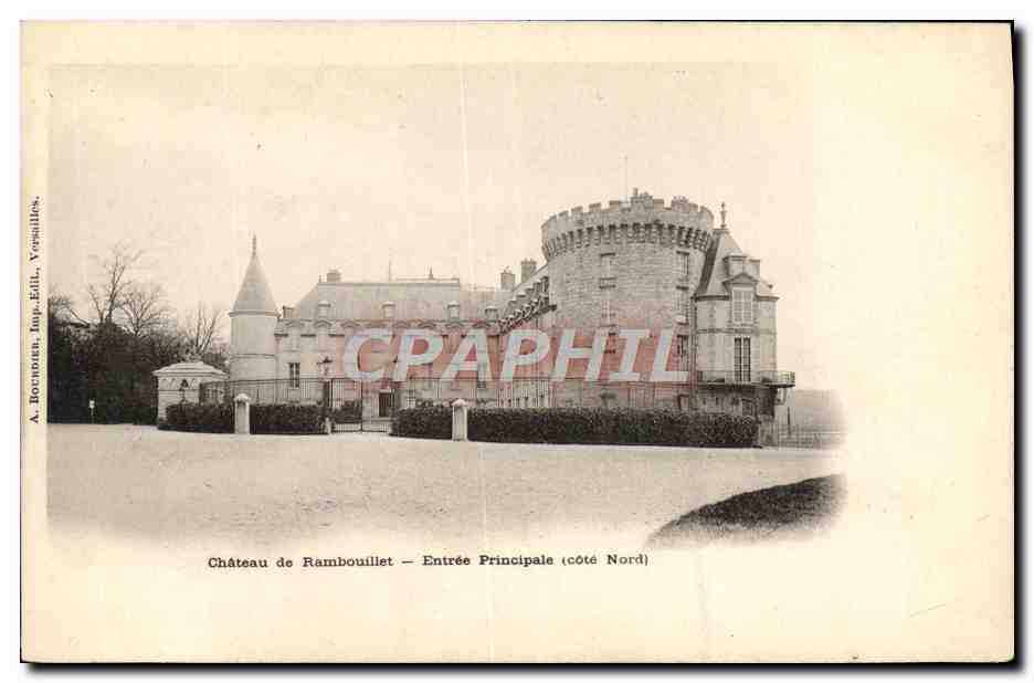 CPA Chateau De Rambouillet Entree Principale