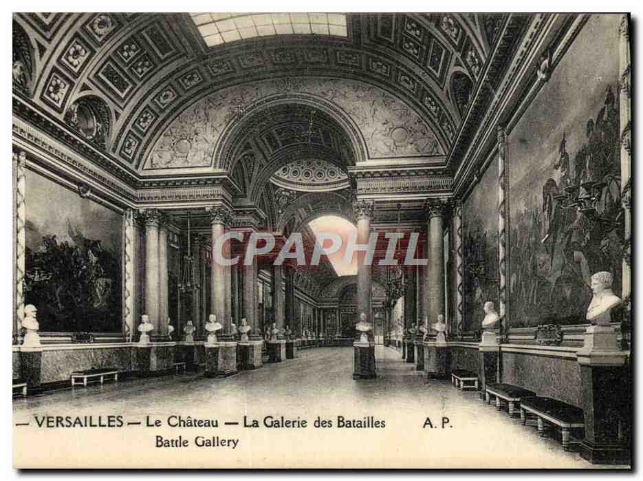 CPA Versailles Le Chateau La Galerie Des Batailles
