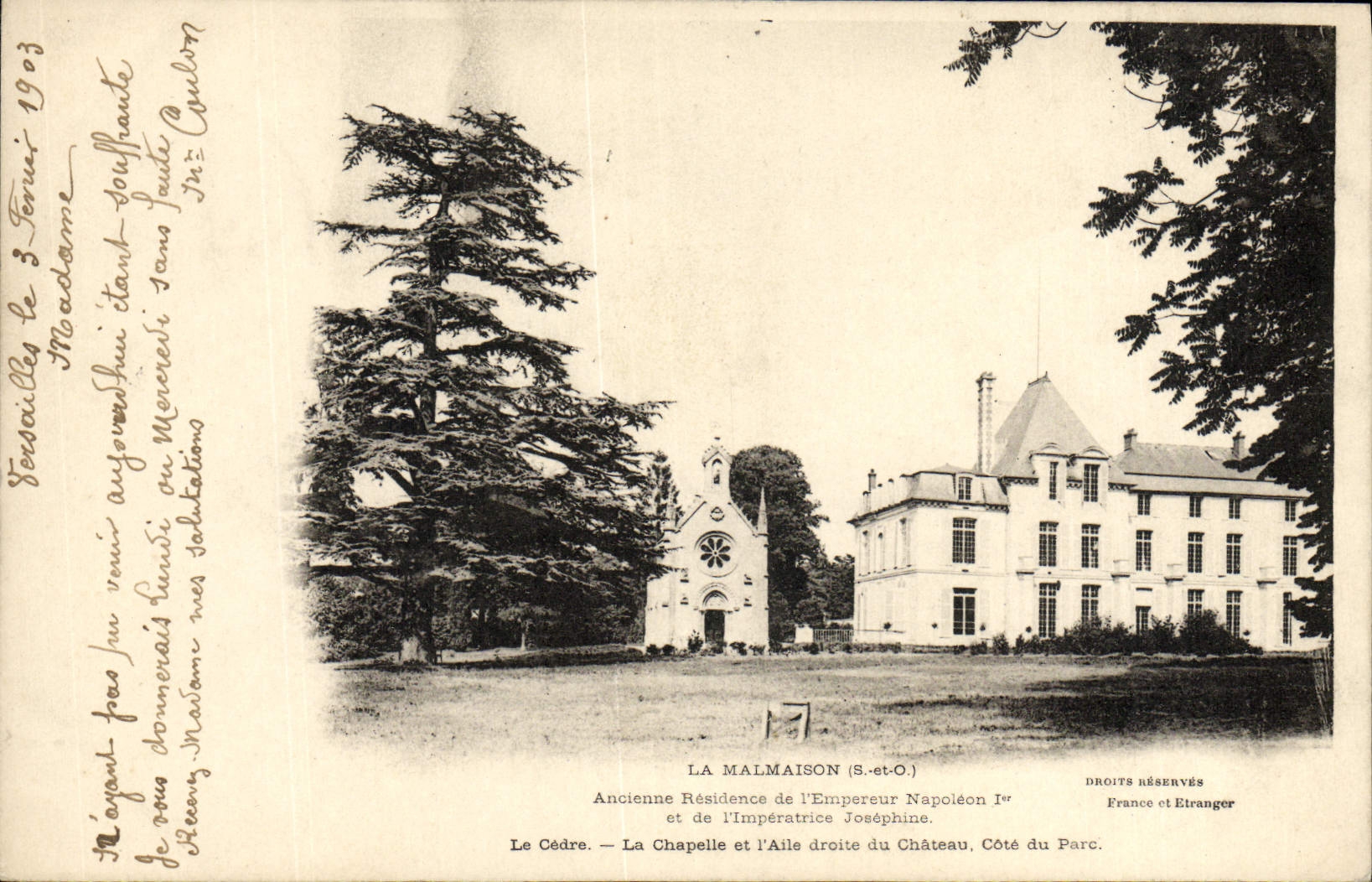 CPA La Malmaison Ancienne residence de Napoleon 1er et de Josephine 