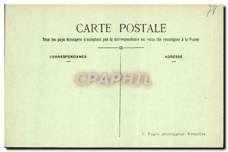 CPA Versailles Le Grand Trianon Facade Sur Les Jardins — Verso
