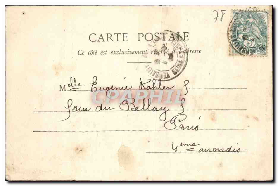 CPA Versailles Hameau De Marie Antoinette — Verso