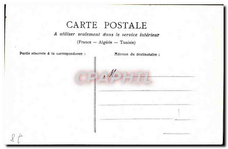 CPA Versailles Cour De Marbre Du palais — Verso