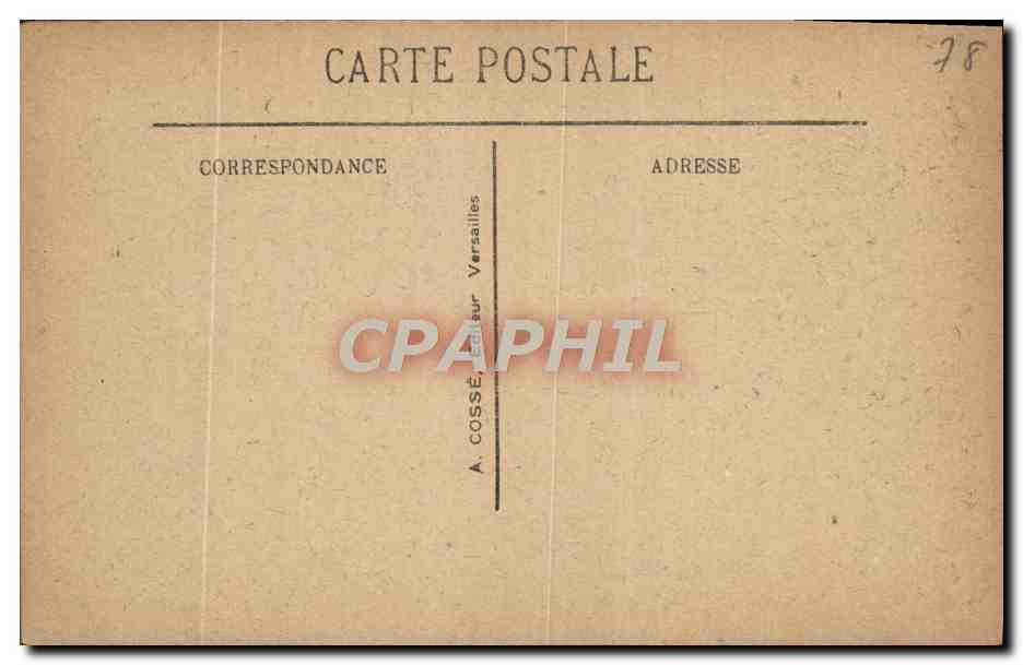 CPA Versailles Allee Royale et bassin d'Apollon — Rückseite