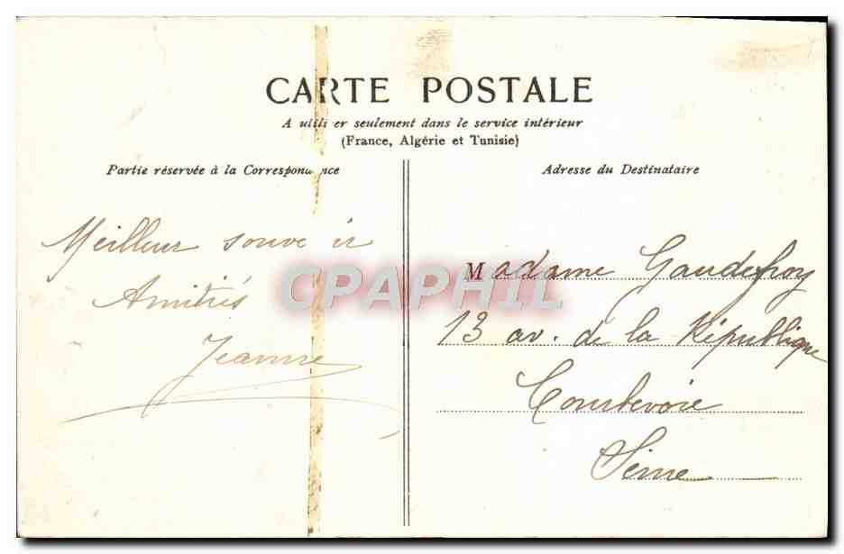 CPA Versailles Parc Du Grand Trianon Le buffet — Verso
