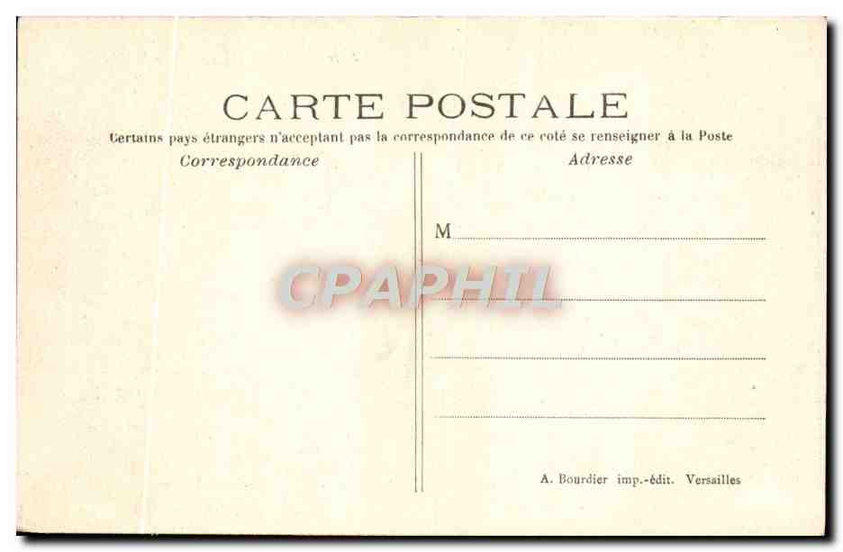 CPA Parc de Versailles Bassin De Latone — Verso