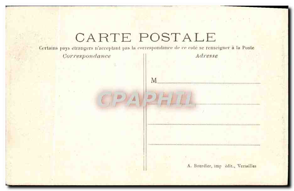 CPA Versailles Bassin Du Dragon — Verso