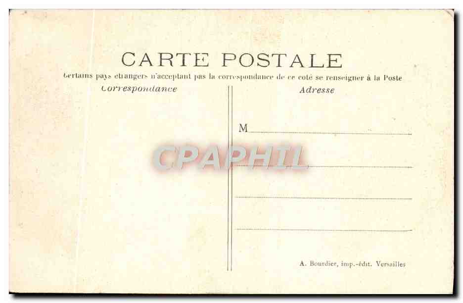 CPA Versailles Bassin de Neptune — Verso