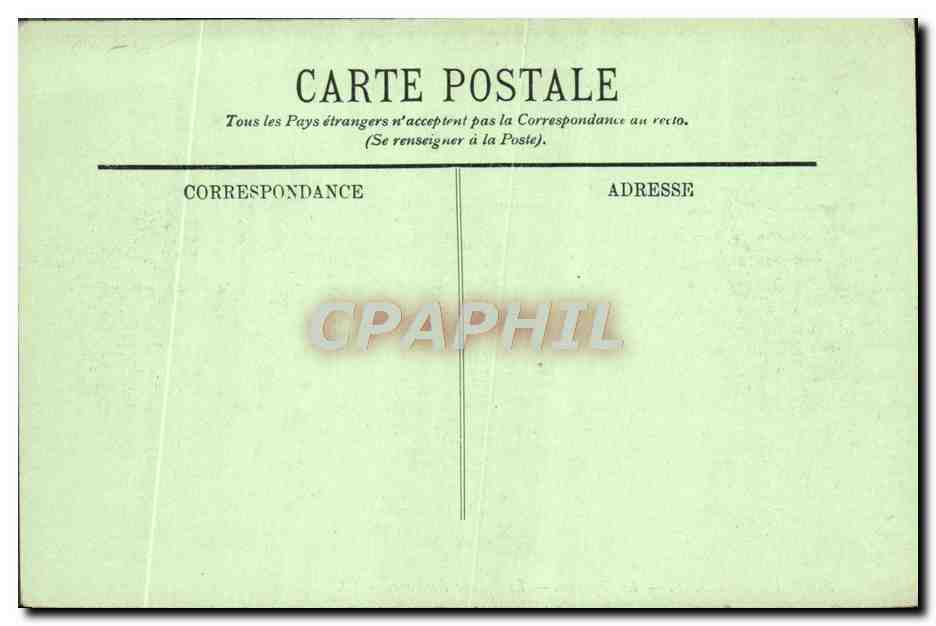 CPA Versailles Le chateau la facade du parc — Verso