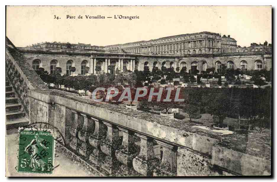 CPA Parc De Versailles l'orangerie