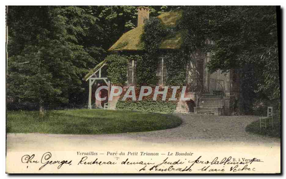 CPA Versailles Parc Du Petit Trianon Le Boudoir